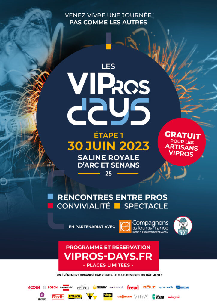 Affiche de la 1ère édition des VIPros Days organisés par le club VIPros