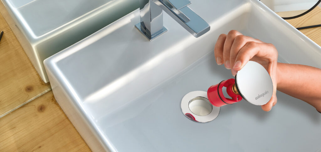 Système de vidage ultra-compact pour lavabo Nano 6.7 de Wirquin