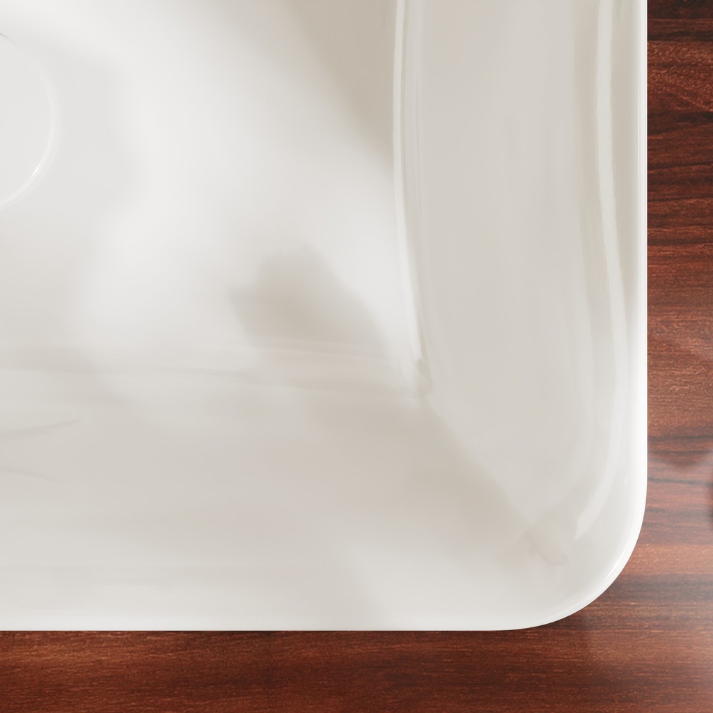 Angle d'une vasque de lavabo softcube de hansgrohe