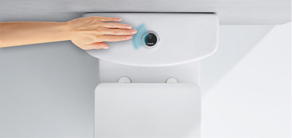 Mécanisme de chasse d'eau sans contact 100% hygiénique Touchless de Wirquin
