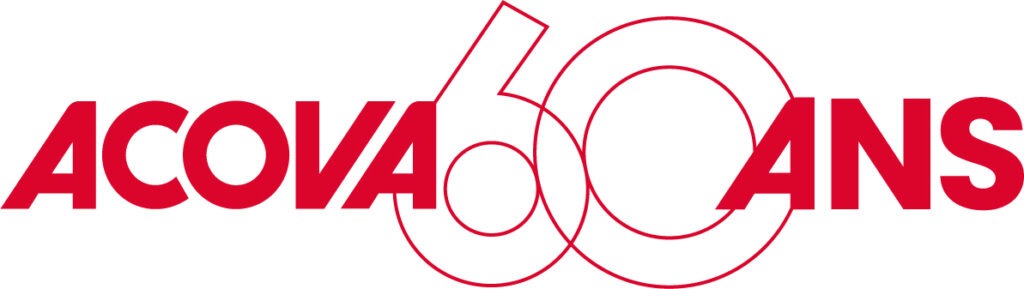 Logo de célébration des 60 ans de la marque Acova