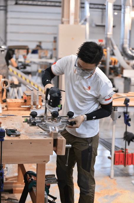 Jeune compétiteur aux WorldSkills